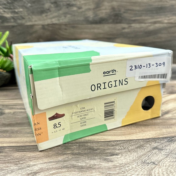 NIB Earth Origins Ezra 8.5M 40 Acorn Brown Slip On Clogs Suede - Picture 12 of 12